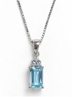 Collier Idee Preziose dal 1987 Femme in Or blanc Acquamarina IP.CK18B/8A